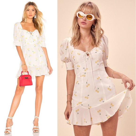 For Love And Lemons Dresses & Skirts - For Love and Lemons Ashland Lemon Cherry Dress